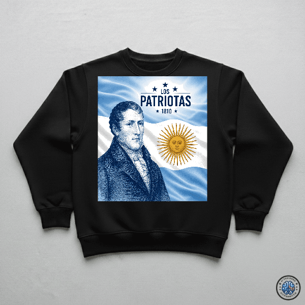 Los Patriotas · Buzo Cuello Redondo Negro