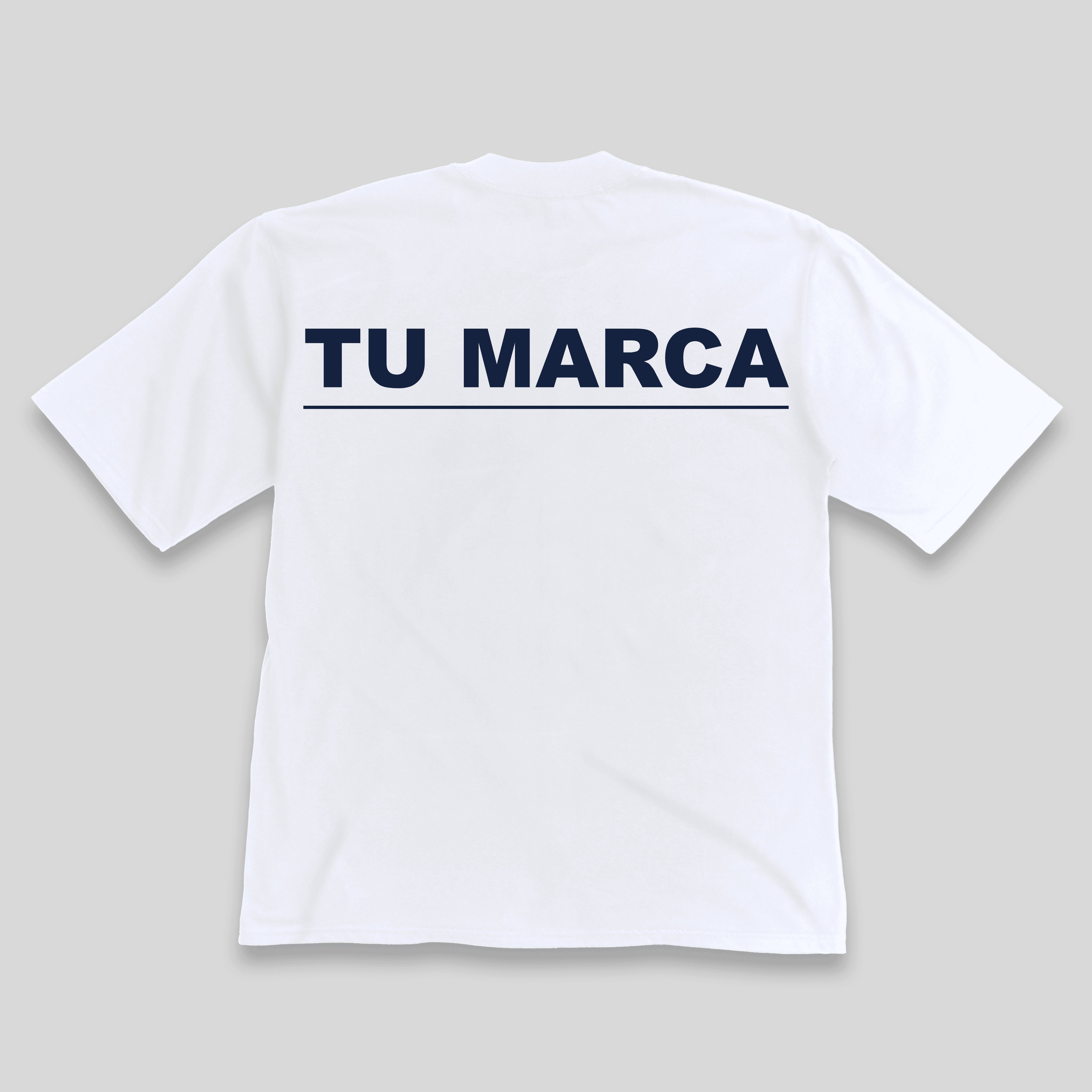 Tu Marca · Remera Oversize Blanca — dorso